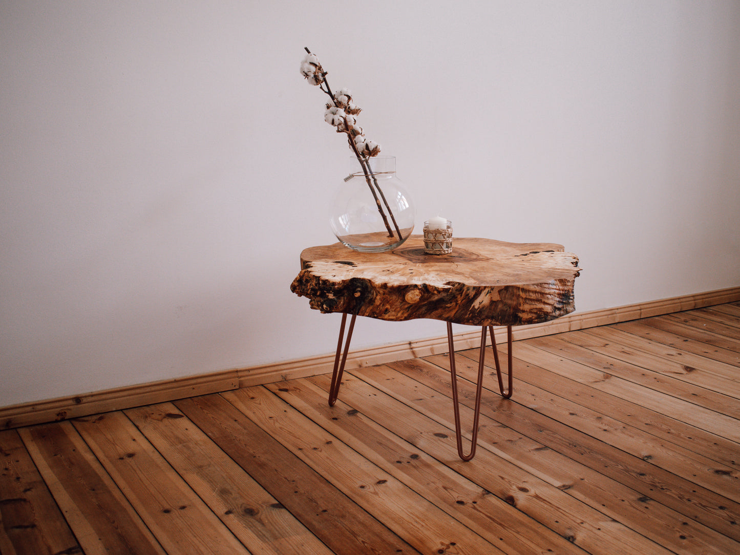 Großer Beistelltisch - Kastanie